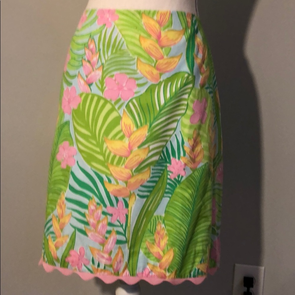 Lilly Pulitzer Floral skirt size 12